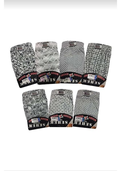 007 Seher Yıldızı Desenli Erkek Boxer 6 Lı