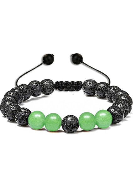 Sertifikalı Doğal Aventurin Volkan Lav Taşı Doğal Taş Bileklik Seti fiyatları