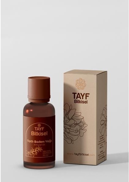 Tayf Bitkisel Soğuk Sıkım Tatlı Badem Yağı (%100 Saf) 100 ml