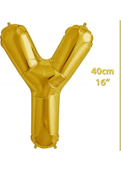 Folyo Harf Y Gold Balon 40CM ( 16 Inç )