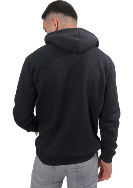 Erkek Füme Kapüşonlu SWEATSHIRT-221
