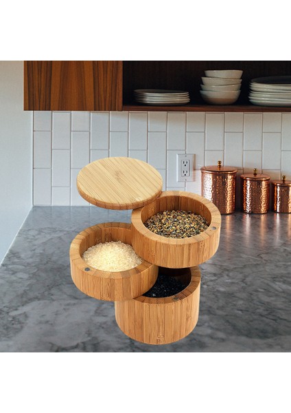 Taşınabilir Bambu Baharat Saklama Kutusu Biber Kutu Tuz Baharat Tut Tutucu (Yurt Dışından) modelleri