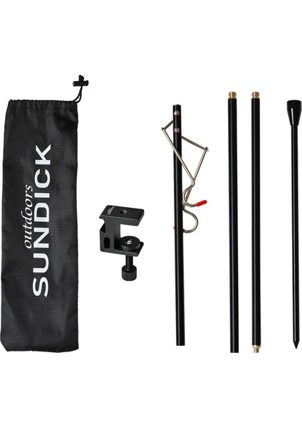 Kamp Fener Standı Hafif Alaşım Lambası Kutupları Askı Tutucu Set (Yurt Dışından)