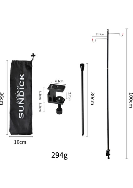 Kamp Fener Standı Hafif Alaşım Lambası Kutupları Askı Tutucu Set (Yurt Dışından) fiyatları