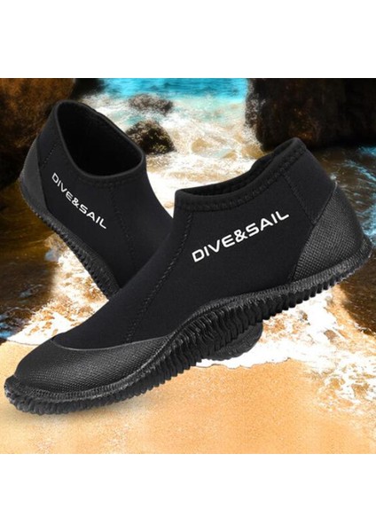 Neopren 3Mm Dalış Botları Nslip Dalış Ayakkabıları Şnorkelli Rafting Aksesuarları Siyah 45 Ila 46 (Yurt Dışından)