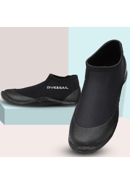 Neopren 3Mm Dalış Botları Nslip Dalış Ayakkabıları Şnorkelli Rafting Aksesuarları Siyah 45 Ila 46 (Yurt Dışından)