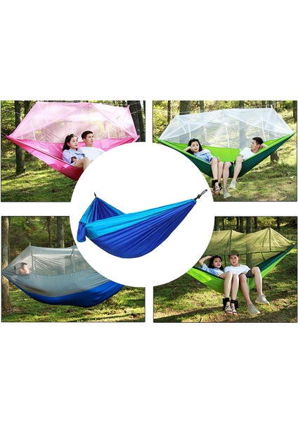 Çift Hammock Seyahat Kampı Sandalye Salıncak Plaj Yatağı Halat Koyu Mavi 1 (Yurt Dışından)