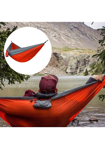 Kamp Hammocks Portakallı Açık Iç Mekan Için Taşınabilir Çift Hamak (Yurt Dışından) indirimleri
