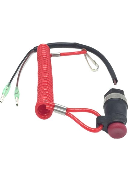 Tekne Outboard Motor Öldürme Durdurma Anahtarı Ve Güvenlik Tether Kirk Kablosu (Yurt Dışından)