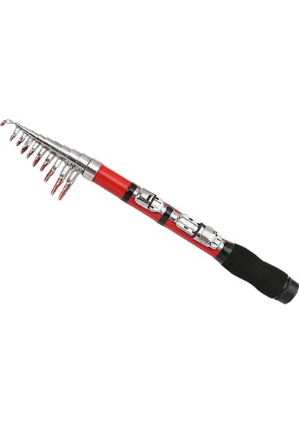 Sert Katlanabilir Balık Tutma Çubuğu Tatlı Su Tuzlu Su Teleskopik Alet Kırmızı 2.1M (Yurt Dışından) fiyatları