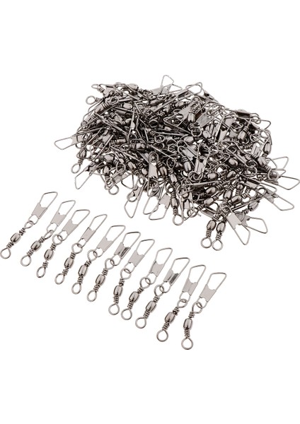 100Pcs Top Rulman Döner Kıyı Kilit Rolling Fovels Interlock Snap 8A (Yurt Dışından)