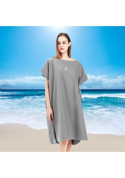 Sörf Poncho Değiştiren Cobre Wetsuit Ön Cep Havlu Plaj Orta Gri (Yurt Dışından) fırsatları