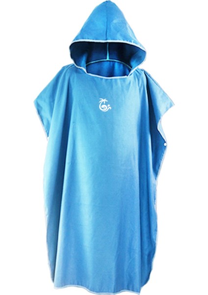 Sörf Poncho Değiştiren Cobre Wetsuit Ön Cep Havlu Plaj Orta Mavi (Yurt Dışından)