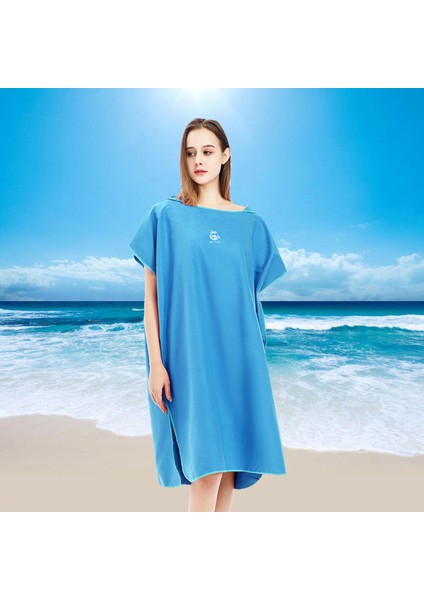 Sörf Poncho Değiştiren Cobre Wetsuit Ön Cep Havlu Plaj Orta Mavi (Yurt Dışından) fırsatları