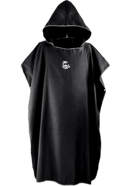 Sörf Poncho Değiştiren Çorna Wetsuit Ön Cep Havlu Plaj Siyah (Yurt Dışından) indirimleri