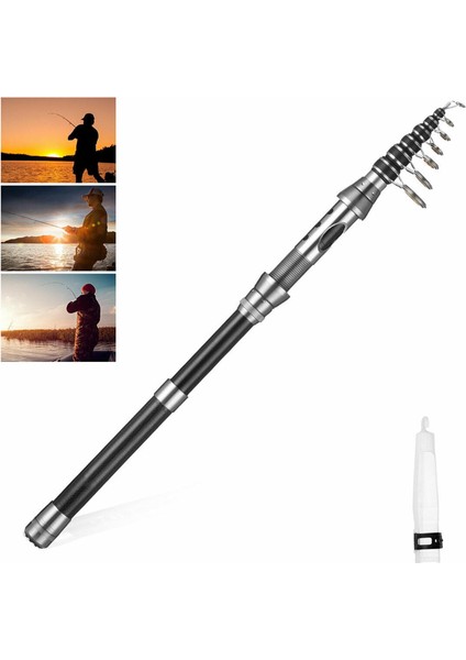 Baitcaster Çubuğu Ve Rulmanları Katlanabilir Balıkçılık Için 8M (Yurt Dışından)