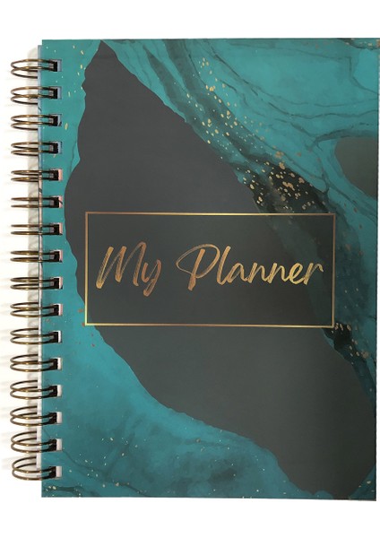 Fly Color A5 Süresiz Planlayıcı Ajanda My Planner Gold Iç Cepli