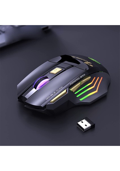 Imice Gw-X7 7 Tuşlu Sessiz 2.4g Wireless Bluetoothlu Şarj Edilebilir Kablosuz Gaming Mouse