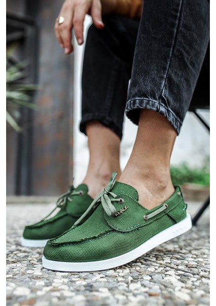 Yeşil Keten Casual Ayakkabı modelleri