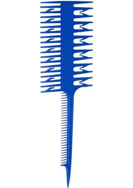 3 Yollu Dokum Balayage Boyama Mikrobraiding Kesitme Saç Tarağı Mavisi (Yurt Dışından) fırsatları