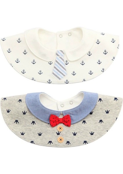 Bebekler Için 2 Adet Mama Önlüğü - Çok Renkli (Yurt Dışından)