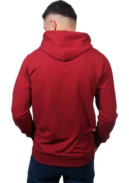 Erkek Bordo Kapüşonlu Sweat SHIRT-201