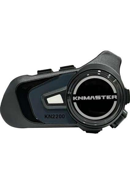KN2200 Motosiklet Kask Interkom Bluetooth Intercom Kulaklık Seti Gri