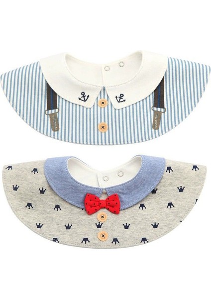 Bebekler Için 2 Adet Mama Önlüğü - Çok Renkli (Yurt Dışından)