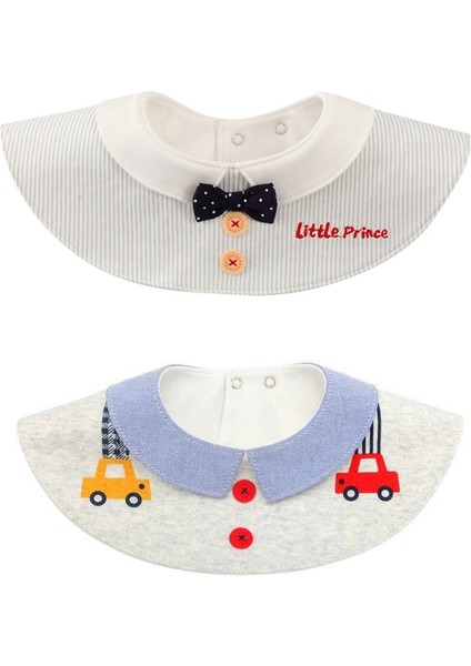 Bebekler Için 2 Adet Mama Önlüğü - Çok Renkli (Yurt Dışından)