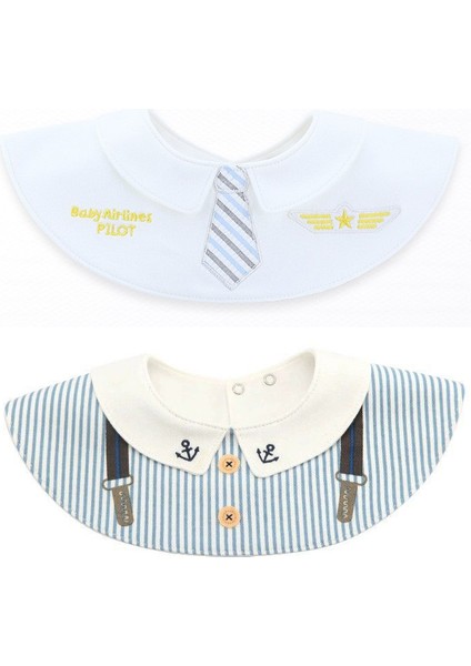 Bebekler Için 2 Adet Mama Önlüğü - Çok Renkli (Yurt Dışından)