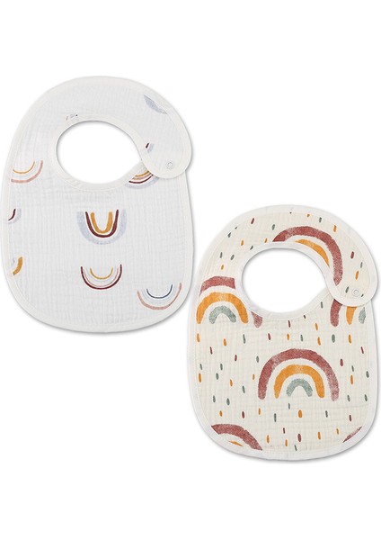 Bebekler Için 2 Adet Mama Önlüğü - Çok Renkli (Yurt Dışından)