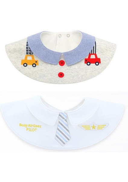 Bebekler Için 2 Adet Mama Önlüğü - Çok Renkli (Yurt Dışından)