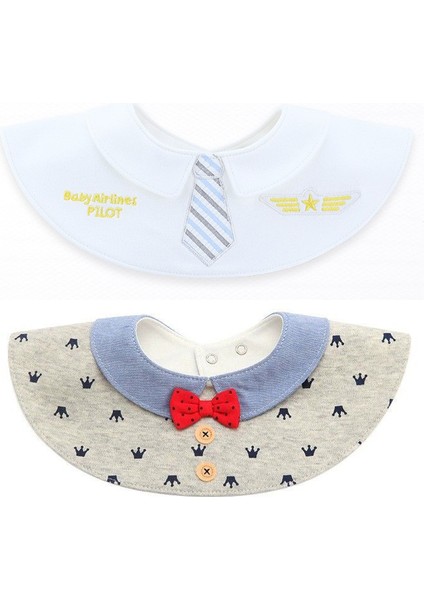 Bebekler Için 2 Adet Mama Önlüğü - Çok Renkli (Yurt Dışından)