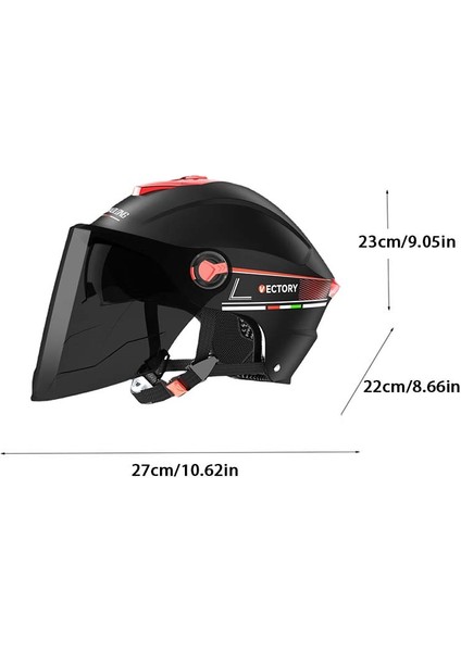 Dört Mevsim Anti-Uv Işık Kapak Çift Lens Kask (Yurt Dışından)