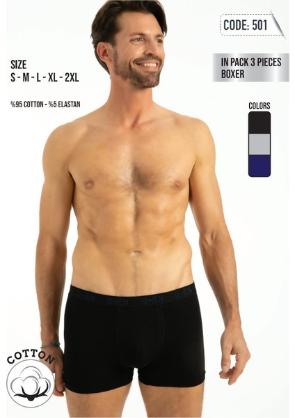 Erkek Düz Renkli Üç Slip Seti - Kod 501-2312, Xxl, Çok Renkli