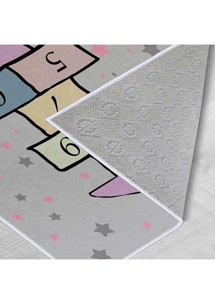 Dekoratif Kaymaz Taban Ince Leke Tutmaz Yıkanabilir Modern Eğlenceli Çocuk Halısı modelleri