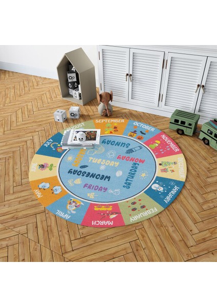 Dekoratif Pamuklu Dokuma Taban Ince Leke Tutmaz Yıkanabilir Modern Eğlenceli Çocuk Halısı fiyatları