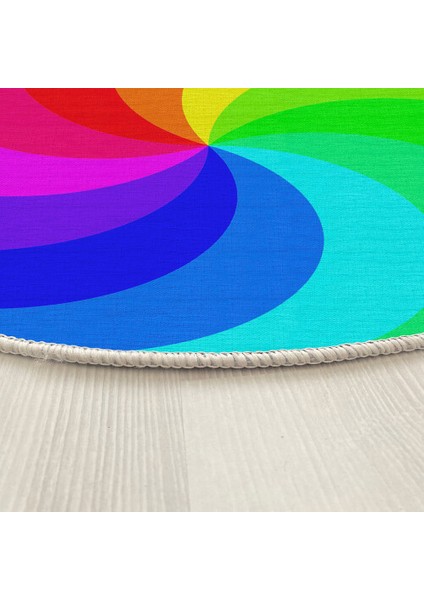 Dekoratif Pamuklu Dokuma Taban Ince Leke Tutmaz Yıkanabilir Modern Eğlenceli Çocuk Halısı