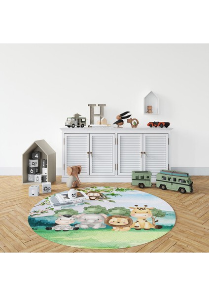 Dekoratif Pamuklu Dokuma Taban Ince Leke Tutmaz Yıkanabilir Modern Eğlenceli Çocuk Halısı modelleri