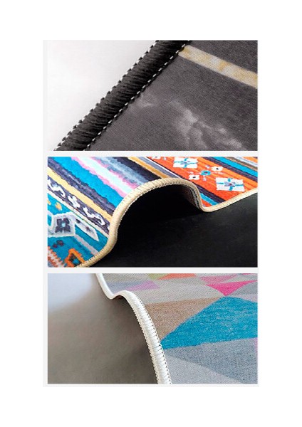 Dekoratif Kaymaz Taban Ince Leke Tutmaz Yıkanabilir Modern Eğlenceli Çocuk Halısı indirimleri