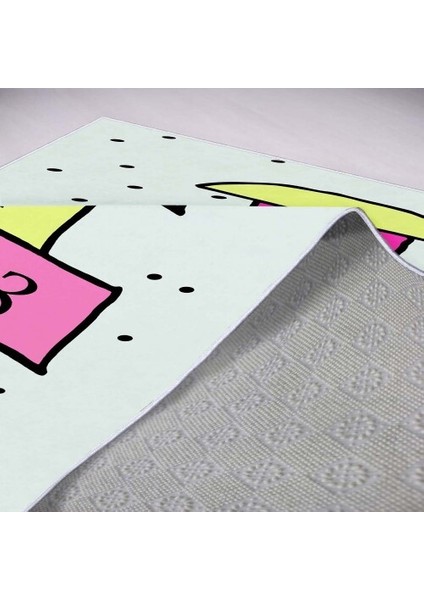 Dekoratif Kaymaz Taban Ince Leke Tutmaz Yıkanabilir Modern Eğlenceli Çocuk Halısı fiyatları