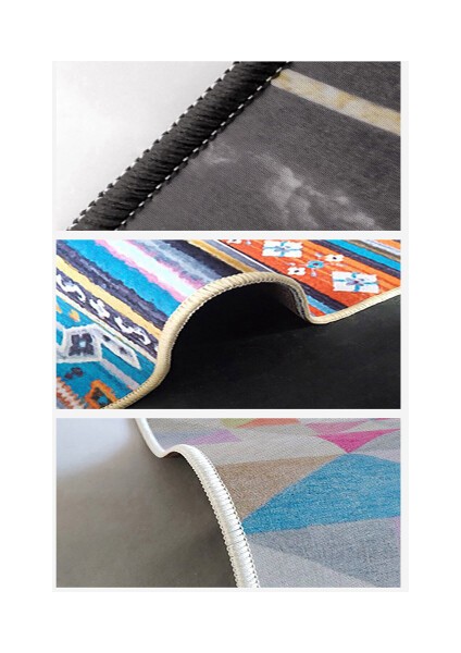 Dekoratif Pamuklu Dokuma Taban Ince Leke Tutmaz Yıkanabilir Modern Eğlenceli Çocuk Halısı indirimleri