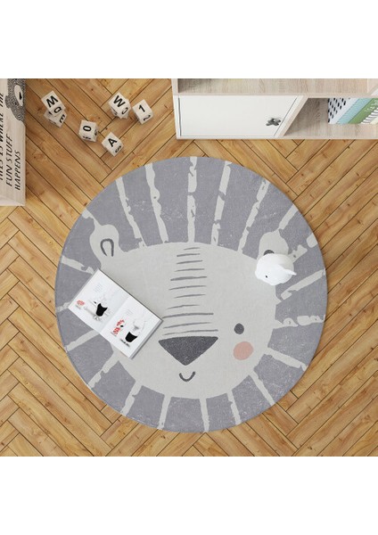 Dekoratif Pamuklu Dokuma Taban Ince Leke Tutmaz Yıkanabilir Modern Eğlenceli Çocuk Halısı