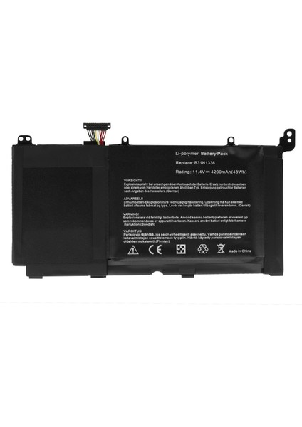 Asus Vivobook S551, V551, K551, R553L Notebook Batarya Pil