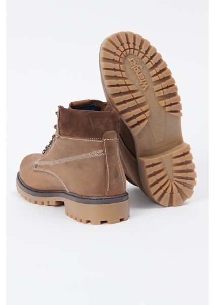 Wrangler Deri Kahverengi Nubuk Casual Bot