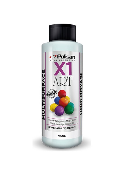 X1 Art Multisurface Hobi Boyası Nane 120 ml