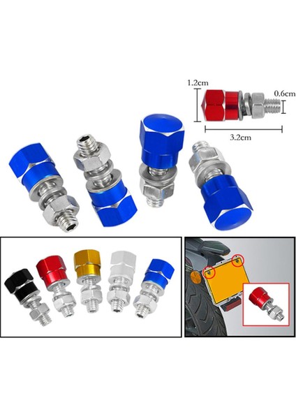 6mm Mavi Vidalı Bağlantı Elemanı (Yurt Dışından)