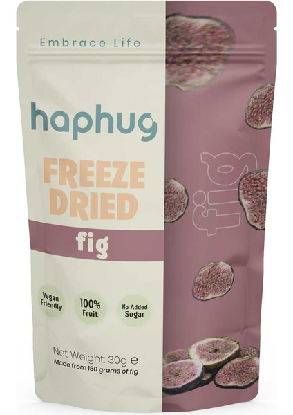 HapHug Freeze Dried (Dondurularak Kurutulmuş) İncir - Freeze Dry Meyve Kurusu 30gr