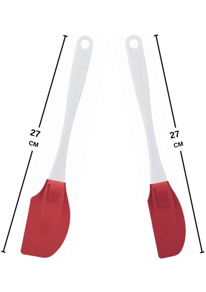 Silikon Büyük Spatula ve Küçük Spatula 2'li Set