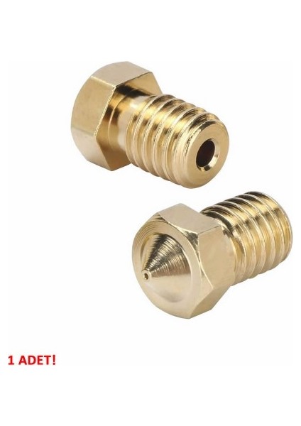 Roba 0.5mm x 1.75MM M6 Prinç Nozzle 3D Yazıcı Printer 1.75MM Filament Uyum Mk8 Cr-10 CR-10S Ender